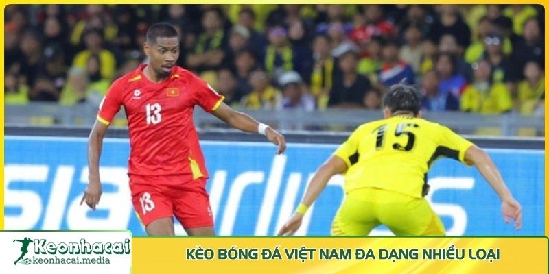 Kèo bóng đá Việt Nam đa dạng nhiều loại