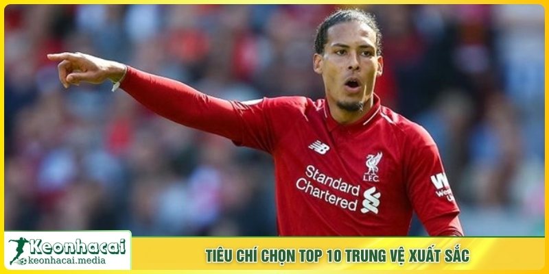 Tiêu chí chọn top 10 trung vệ xuất sắc